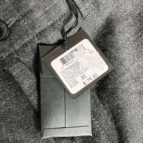 Club Monaco Womens Wool Cargo Pants Full Length Charcoal Size 30 - Picture 10 of 15